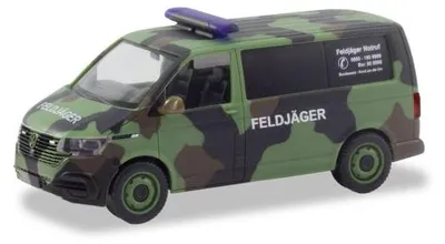Produktbild von Herpa 700917 - 1:87 Volkswagen (VW) T6.1 Bus "Feldjäger", weiß  - Neu