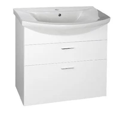 Immagine prodotto di Aqualine Zoja - Mobile lavabo 715x740x343 mm, 2x cassetto, bianco 51071A