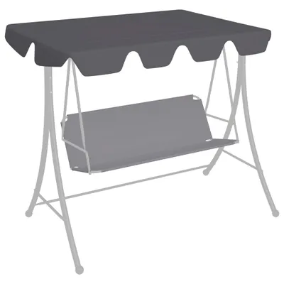 Produktbild von The Living Store Ersatzdach für Hollywoodschaukel Anthrazit 150/130x70/105 cm