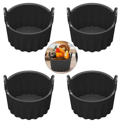 Produktbild von 4er-Set Silikon eierpochierer airfryer, Antihaft Eierkochbecher für Airfryer, Mikrowelle & Topf, Spülmaschinengeeignet