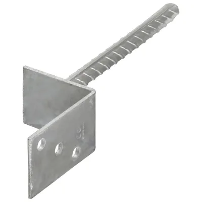 Immagine prodotto di Picchetti per Recinzione 6 pz Argento 8x6x30 cm Acciaio Zincato
