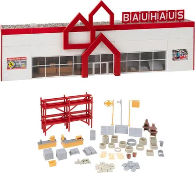Produktbild von Faller H0 130889 Baumarkt, Reliefmodell Systembau 1:87