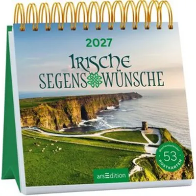 Produktbild von Postkartenkalender Irische Segenswünsche 2027