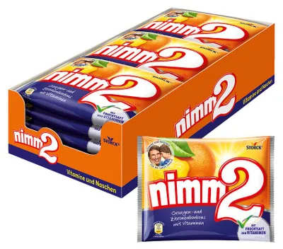 Produktbild von nimm2 Bonbon Orange/Zitrone 15 x 145g