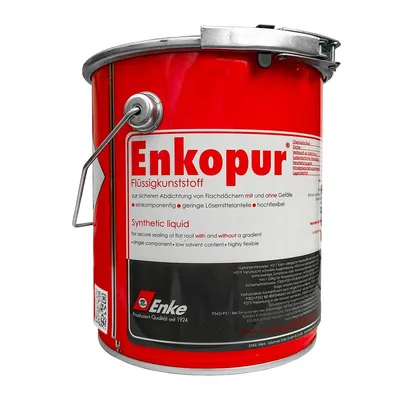 Produktbild von Enke Enkopur in Schwarz Flüssigkunststoff Flüssigharz für Dachflächen 4 kg