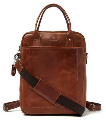 Produktbild von dR Amsterdam Business-Arbeitstasche | Herren & Damen Arbeitstasche | Laptoptasche | Rucksack | Lederrucksack | Milan - 283757 Cognac