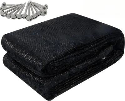 Zdjęcie produktu dla TolleTour Dywan do namiotu 300 x 300 cm Dywan do przedsionka Dywan kempingowy Dywan outdoorowy Podłoga do przedsionka Podkład pod namiot Podłoga do namiotu i kampera Czarny