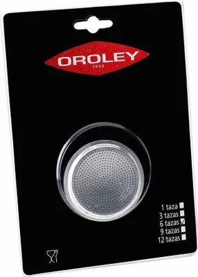 Produktbild von Oroley - Aluminium Kaffeemaschine Filter Nachfüllung, 6 Tassen