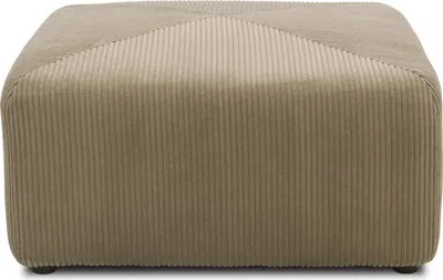 Produktbild von DOMO. collection Polsterhocker 800011, Sitzhocker, quadratisch, individuell kombinierbar, Cord Modul, Polstergarnitur, 85 x 85 x 42 (BxTxH), schlamm
