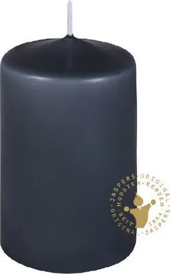 Produktbild von Stumpenkerzen grau 150 x 70 mm, 10 Stück