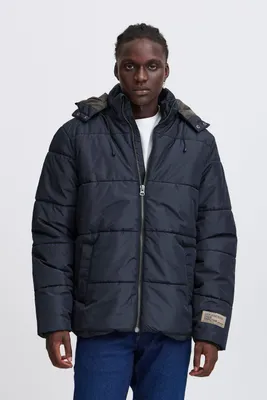 Produktbild von Blend BHOuterwear Herren Steppjacke Winterjacke Jacke mit abnehmbarer Kapuze Kordelzug Rippbündchen Eingrifftaschen Regular fit