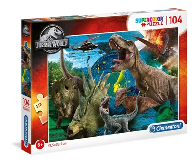 Produktbild von Clementoni Supercolor Puzzle - Jurassic World (104 Teile)