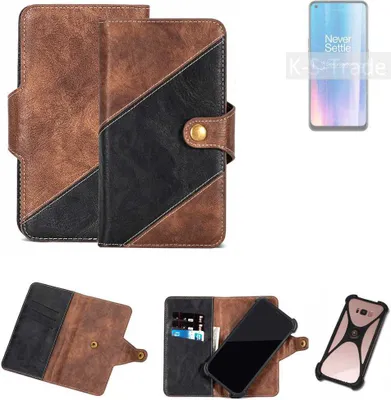 Produktbild von K-S-Trade Handyhülle Schutzhülle Bookstyle Case kompatibel mit OnePlus Nord CE 2 5G Klapphülle Cover Hülle Schutztasche 1x