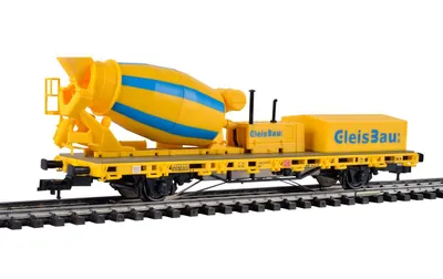Produktbild von Viessmann 2625 - H0 Niederbordwagen mit Betonmischer GleisBau, - Neu