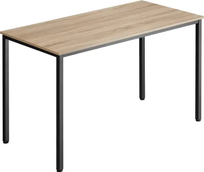 A product shot of a desk against a white background.
