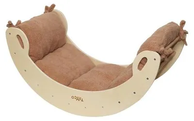 Produktbild von Tryco Matratze Bouclé Nougat für Holz-Kletterbogen - Komfortable Spielmatratze