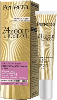 Produktbild von PERFECTA 24K LUXUS-ANTI-FALTEN-AUGENCREME GOLD & ROSENÖL 15 ml