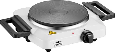 Obrázok produktu pre Lentz jednoplatnička Jednoplatnička 1500 Watt Edition varná doska testovaná značková kvalita vrátane držadiel Biela