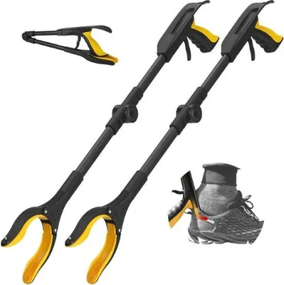 Produktbild von Famanu Greifarm 80 cm - Faltbar mit Schuhanzieher und Magnetspitzen