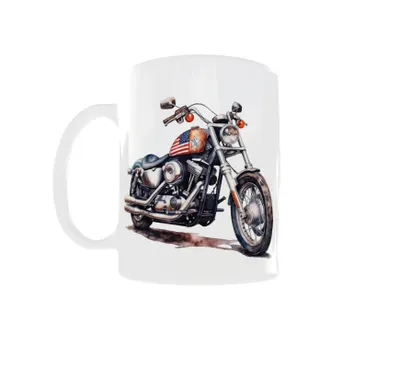 Obrázek produktu pro 300ml hrnek pro fanouška motocyklů Motor Chopper Motocykl