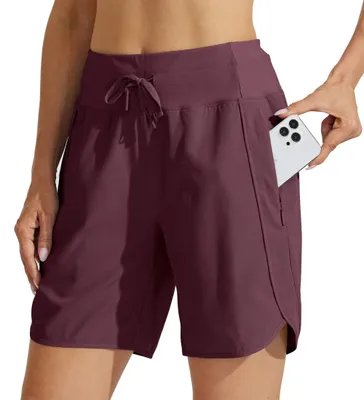 Productafbeelding van Sneldrogende, sportieve hardloopshorts voor dames met hoge taille