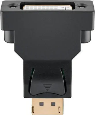 Produktbild von Goobay DisplayPort/DVI-D Adapter 1.1, vergoldet, DisplayPort-Stecker > DVI-I-Buchse Dual-Link (24+5 pin)