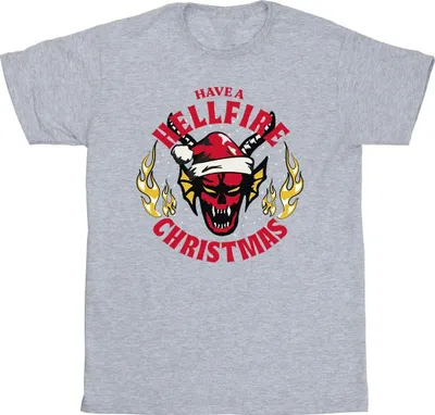 Produktbild von Netflix - "Stranger Things Hellfire" T-Shirt für Herren BI45811 (3XL) (Grau)