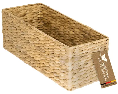 Badezimmerkorb HMF 37270 Wasserhyazinthe Einzelkorb 38x15x14 cm