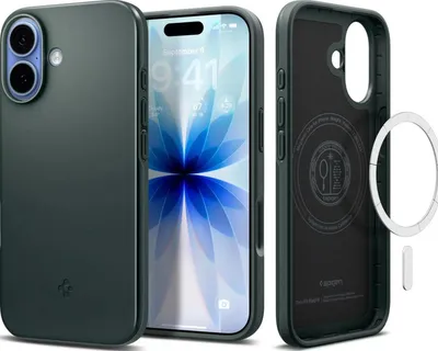 Obrázok produktu pre Spigen Thin Fit (MagFit), Ochranný obal, Apple, iPhone 17, 16 cm (6.3"), Tmavo zelená
