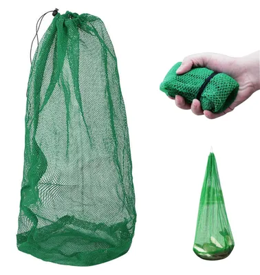 Zdjęcie produktu dla Siatka rybacka z nylonu, o drobnych oczkach, o wymiarach 1,2 m x 0,7 m, przeznaczona do przechowywania ryb
