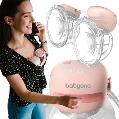 Produktbild von BABYONO | Elektrischer Milchpumpen Doppel-Laktator TWINNY - Kabellos - Innovativ und Handfrei