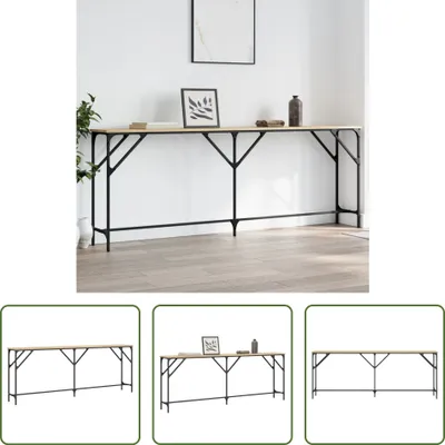 Produktbild von The Living Store Konsolentisch Sonoma-Eiche 200x29x75 cm Holzwerkstoff