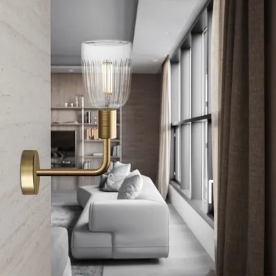 Immagine prodotto di Lampada Fermaluce Elle in metallo con lampadina Crystal