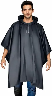 Imagen del producto de Regenponcho impermeable, de 210 x 140 cm, ideal para camping