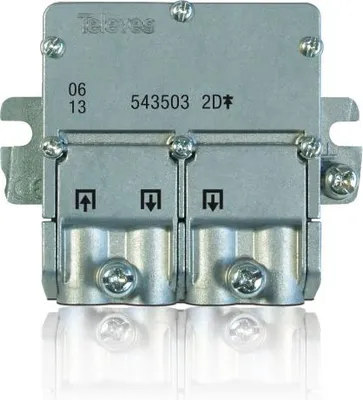Image de Répartiteur TELEVES Easy-F double 5-2400 MHz VD : 5 dB DC A->E EFV2N
