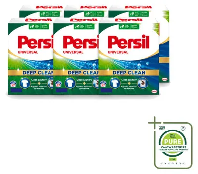 Produktbild von 6 x Persil Universal Waschpulver für weiße Wäsche - Großpackung - 6 Stücke