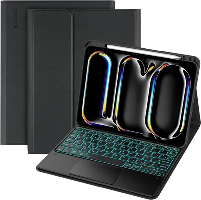 Image de Étui avec clavier pour iPad Pro 11 M4 2024 CACOE QWERTY avec touchpad