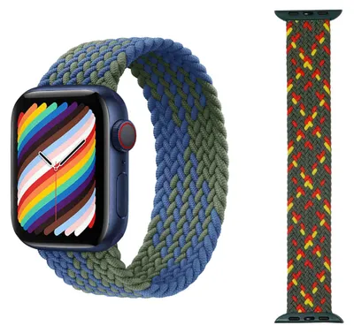 Image de Pour Apple Watch Series 1 + 2 Ultra 49mm 9 / 8 / 7 45 / 6 SE 5 4 44 / 3 2 1 42mm montre nylon bracelet de remplacement