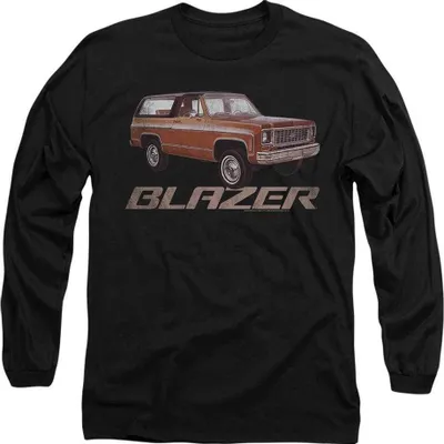 Image de Chevrolet - T-shirt "Blazer" pour homme/femme unie, manches longues TV27877 (S) (Noir)