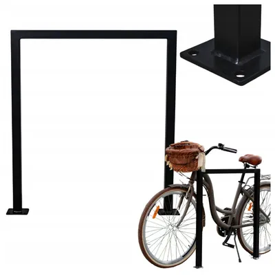 Zdjęcie produktu dla Bauhus Stojak na Rowery i Hulajnogi 75 cm Ocynkowany Malowany Proszkowo, Barierka U LOFT modern do Firmy