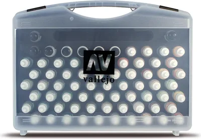 Produktbild von Vallejo Modellbau Farbenkoffer Model Color Case Combinations 72-teilig 70.175