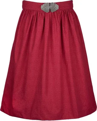 Produktbild von Dirndlschürze Elizabeth 58er Länge weinrot 38-40