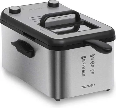 Obrázek produktu pro Elektrická fritéza na olej, 3 litry, nerezová, 2400 W