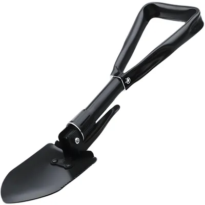 Immagine prodotto di Paletta Pieghevole da Sopravvivenza Nera - 47 cm | Versatile e Compatta KP41043