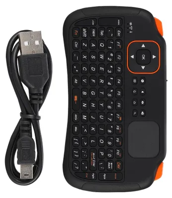 Image de Clavier 2,4 GHz pour télécommande Android, mini-clavier USB de 83 touches avec pavé tactile