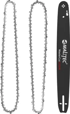 Immagine prodotto di Barra di guida MalTec 18 pollici 2x catena per motosega MasterCut5700W barra da 45 cm passo 0,325" set di ricambio braccio di contraccolpo