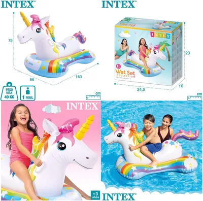 Produktbild von Intex 57552NP, Aufsitz-Schwimmer, Mädchen, Polyvinylchlorid (PVC), Mehrfarbig