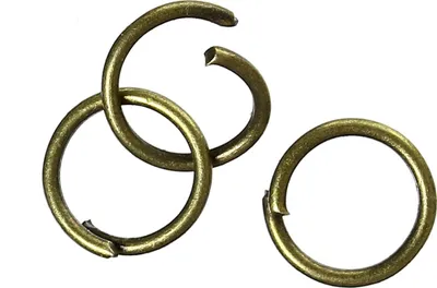 50 Verbindungsringe, Biegeringe, Binderinge 8 mm bronze
