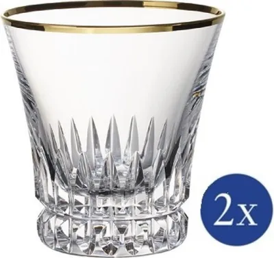 Produktbild von Villeroy & Boch Grand Royal Gold Wasserglas / Saftglas / Cocktailglas Set 2tlg. je 10cm 290ml