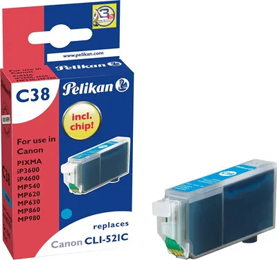 Produktbild von Pelikan Ink Cartridge, Cyan, 1 Stück(e)